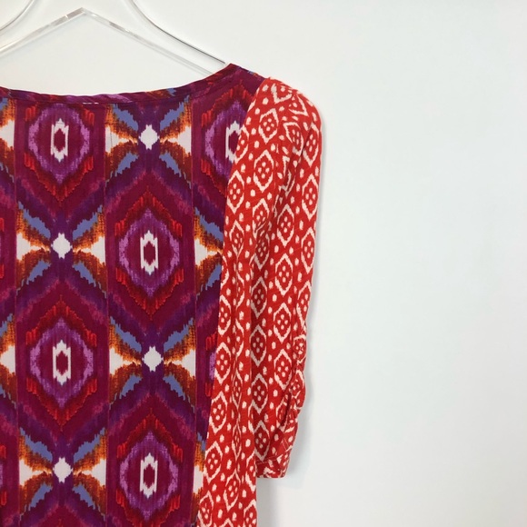 Akemi + Kin Red Cotton Printed Top Medium - Picture 5 of 7